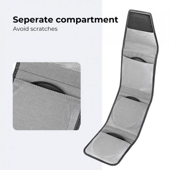 K&F Concept 3-Pocket Circular Filter Case (Fits up to 82mm)
