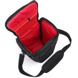 Mini Camera Shoulder Bag - Black/Red Mini Camera Shoulder Bag - Black/Red