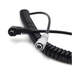 12V Power Cable to 2.5mm DC Jack Coiled with Right Angle Jack for Blackmagic Cameras 12V Power Cable to 2.5mm DC Jack Coiled with Right Angle Jack for Blackmagic Cameras