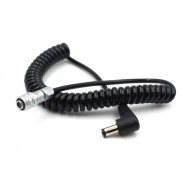 12V Power Cable to 2.5mm DC Jack Coiled with Right Angle Jack for Blackmagic Cameras 12V Power Cable to 2.5mm DC Jack Coiled with Right Angle Jack for Blackmagic Cameras