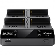 Accsoon TOPRIG 100W 4-Bay L-Series/NP-F Fast Charger Accsoon TOPRIG 100W 4-Bay L-Series/NP-F Fast Charger