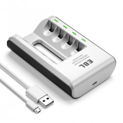 EBL Smart USB Charger for AA/AAA NI-MH and NI-CD Rechargeable Batteries EBL Smart USB Charger for AA/AAA NI-MH and NI-CD Rechargeable Batteries