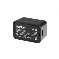 Godox VC26 USB Charger for VB26 battery (for AD100Pro and V1 flashes) Godox VC26 USB Charger for VB26 battery (for AD100Pro and V1 flashes)