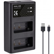 K&F Concept LP-E17 Dual Slot Quick Battery Charger, Micro USB and Type-C Charger K&F Concept LP-E17 Dual Slot Quick Battery Charger, Micro USB and Type-C Charger