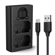 K&F Concept Sony NP-FZ100 Dual Slot Quick Battery Charger, Micro USB and Type-C Charger K&F Concept Sony NP-FZ100 Dual Slot Quick Battery Charger, Micro USB and Type-C Charger