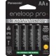 Panasonic Eneloop pro AA Pre-Charged Rechargeable Ni-MH Batteries (2550mAh, Pack of 4)