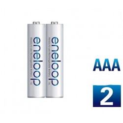 Panasonic eneloop AAA Ni-MH Pre-Charged Rechargeable Ni-MH Batteries (800mAh, pair) Panasonic eneloop AAA Ni-MH Pre-Charged Rechargeable Ni-MH Batteries (800mAh, pair)