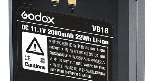 Godox VB18 Battery Replacement, DC 11.1V 2000mAh Lithium Battery Pack for GODOX V860IIS V860IIC V860IIN V860IIF V850 Speedlite Blitz Godox VB18 Battery Replacement, DC 11.1V 2000mAh Lithium Battery Pack for GODOX V860IIS V860IIC V860IIN V860IIF V850 Speedlite Blitz
