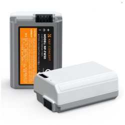 K&F Concept Sony NP-FW50 2-Battery Pack with Type-C Port for Select Sony Cameras (1100mAh)