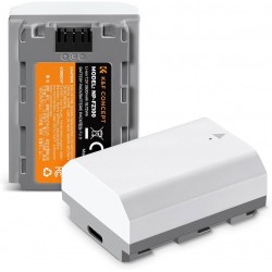 K&F Concept Sony NP-FZ100 2-Battery Pack with Type-C Port for Select Sony Cameras (2600mAh)