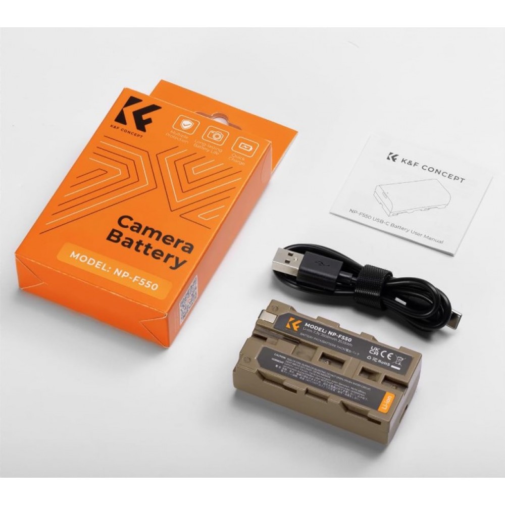ChiliPower NP-F530 / NP-F550 accu voor Sony - 2400mAh - 2-Pack