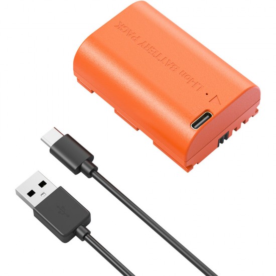 SmallRig LP-E6P USB-C Battery (2520mAh, Orange #5407) SmallRig LP-E6P USB-C Battery (2520mAh, Orange #5407)