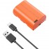 SmallRig LP-E6P USB-C Battery (2520mAh, Orange #5407)