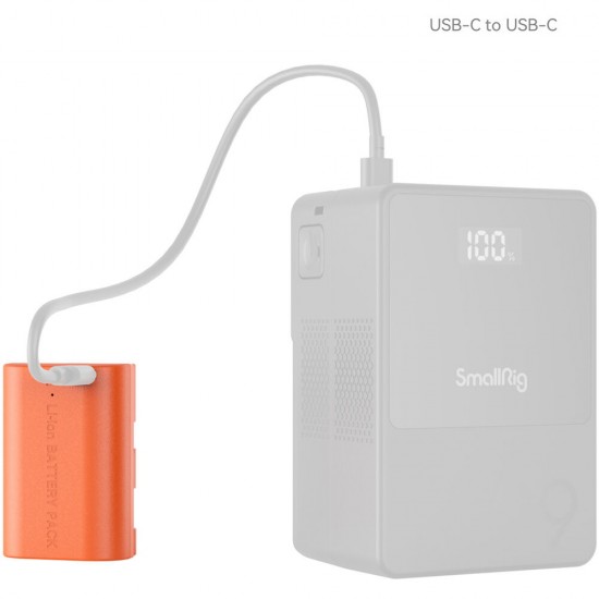 SmallRig LP-E6P USB-C Battery (2520mAh, Orange #5407) SmallRig LP-E6P USB-C Battery (2520mAh, Orange #5407)