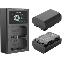 SmallRig NP-FZ100 Kit with 2 Batteries and 2-Bay USB Charger (#3824b)