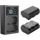 SmallRig NP-FZ100 Kit with 2 Batteries and 2-Bay USB Charger (#3824b)