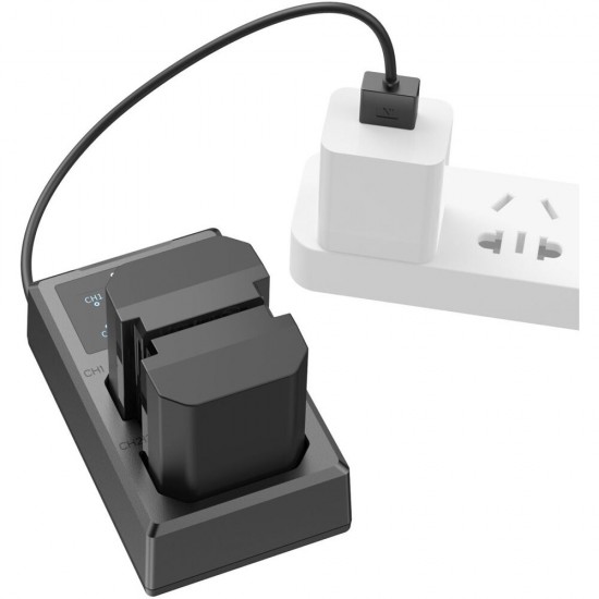 SmallRig NP-FZ100 Kit with 2 Batteries and 2-Bay USB Charger (#3824b)
