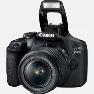Canon EOS 2000D DSLR Camera with EF-S 18-55 mm f/3.5-5.6 IS III Lens, Black Canon EOS 2000D DSLR Camera with EF-S 18-55 mm f/3.5-5.6 IS III Lens, Black