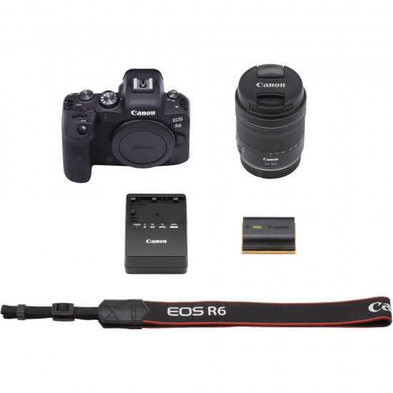 Canon EOS R6 Mirrorless Camera with RF 24-105mm f/4-7.1 STM Lens