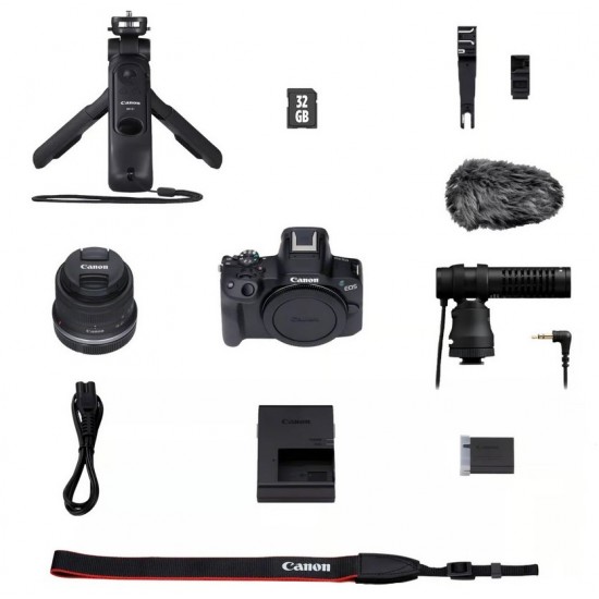 Canon EOS R50 with 18-45mm Lens and Content Creator Kit