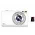 Point and Shoot 2.7K 48MP Digital Camera with 32GB Memory Card (White)