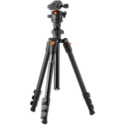 K&F Concept BI234M Lightweight Magnesium Travel/Vlog Tripod with BH28L Ball Head | KF09.101