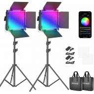 Neewer 660 pro RGB LED  video light with app control 360° full color lighting kit  Neewer 660 pro RGB LED  video light with app control 360° full color lighting kit