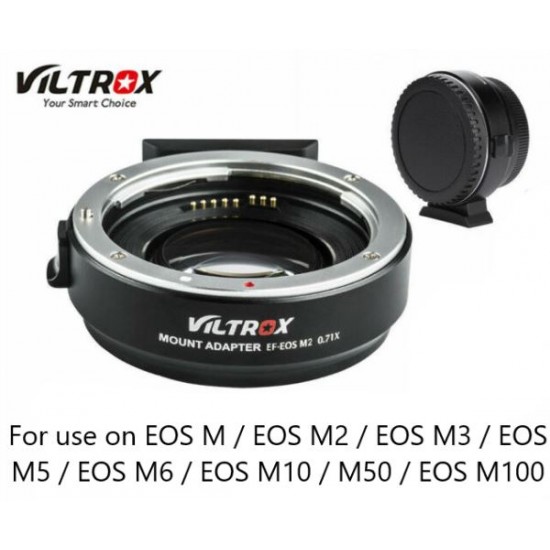 Viltrox EF-EOS M2 0.71x Lens Mount Adapter for Canon EF Lenses to Canon EF-M-Mount Cameras
