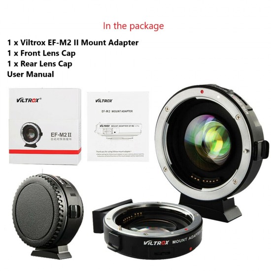 Viltrox EF-M2 II Canon EF Lens Mount Adapter to Micro Four Thirds Camera