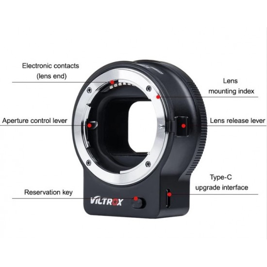 Viltrox Nikon F-Mount to Z-Mount Camera Lens Adapter