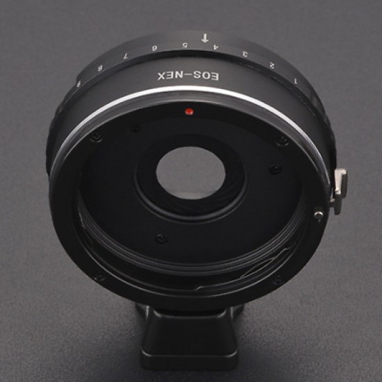 YEHON EOS-NEX Adjustable Aperture Adapter for Canon EF Lens to Sony E Mount NEX-7