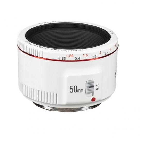Yongnuo YN 50mm f/1.8 II Lens for Canon EF (White)