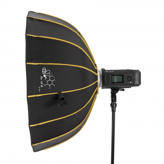 Hive Φ105cm White Interior Bowens Mount Beauty Dish Softbox with Light Shield & Grid