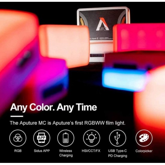 Aputure MC RGBWW LED Light - Video Mini Light  Aputure MC RGBWW LED Light - Video Mini Light
