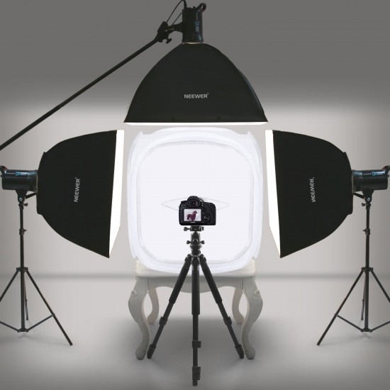 Neewer 60x60cm/24x24 inch Light Tent Product Photography Box with 4 Backdrops