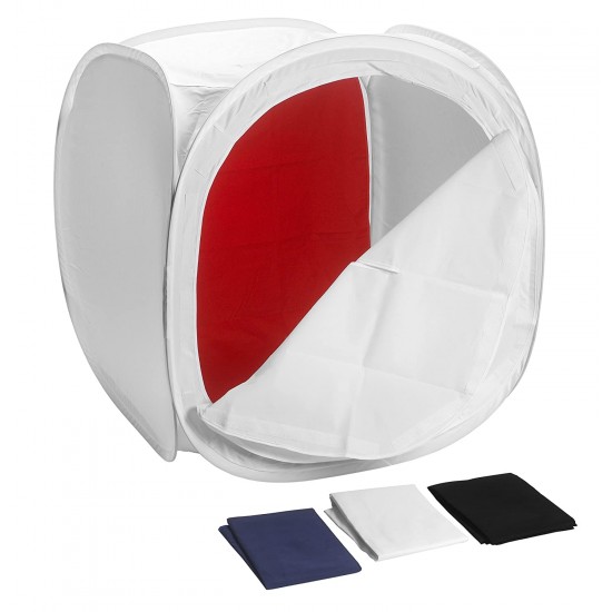 Neewer 60x60cm/24x24 inch Light Tent Product Photography Box with 4 Backdrops