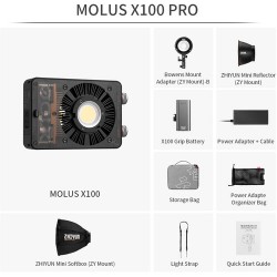 Zhiyun MOLUS X100 Bi-Color Pocket COB Monolight (Pro Kit) Zhiyun MOLUS X100 Bi-Color Pocket COB Monolight (Pro Kit)