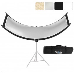 Selens 4 in 1 60 x 180 cm U-Shape Curved Light Reflector Kit