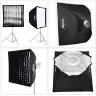 Godox 60cm x 60cm Bowens Mount Grid Softbox for Strobes Godox 60cm x 60cm Bowens Mount Grid Softbox for Strobes
