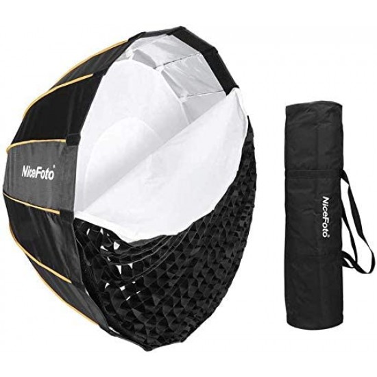 Nicefoto 90cm Deep Parabolic Quick Set-up Bowens Mount Softbox with Grid