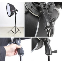 Triopo 90cm / 35" Deep Octagon Umbrella Speedlite Softbox with Flash Bracket Triopo 90cm / 35" Deep Octagon Umbrella Speedlite Softbox with Flash Bracket