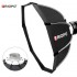 Triopo 90cm / 35" Octagon Bowens Mount Umbrella Quickopen Softbox for Strobe Flash Lights