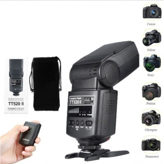 Godox TT520 II GN33 Universal Flash Speedlite with Trigger