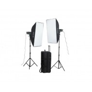 VISICO VE400 Plus Studio Strobe Kit with Softbox and stands