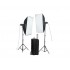 VISICO VE400 Plus Studio Strobe Kit with Softbox and stands