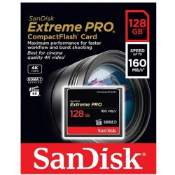 SanDisk 128GB Extreme Pro Compact Flash 160mb/s Memory Card