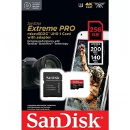 SanDisk 256GB Extreme Pro UHS-I microSDXC Memory Card with SD Adapter SanDisk 256GB Extreme Pro UHS-I microSDXC Memory Card with SD Adapter