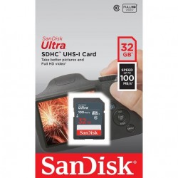 SanDisk Ultra 32GB 100MB/S SD Card SanDisk Ultra 32GB 100MB/S SD Card