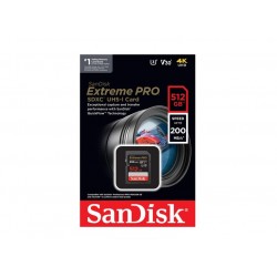 SanDisk 512GB Extreme PRO UHS-I SDXC Memory Card (Class 10)