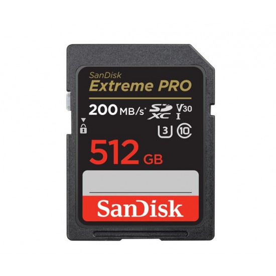 SanDisk 512GB Extreme PRO UHS-I SDXC Memory Card (Class 10)